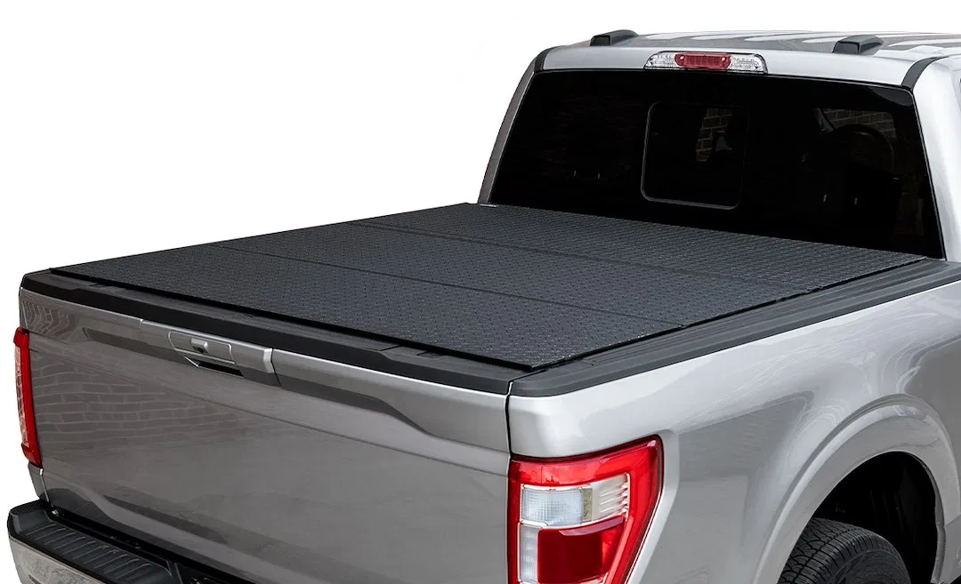 B3030059 – ACCESS Tonneau Cover, Hard Fold With Latching System Low Profile 2 Folds/ 3 Panels Not Hinged In Front Bla...